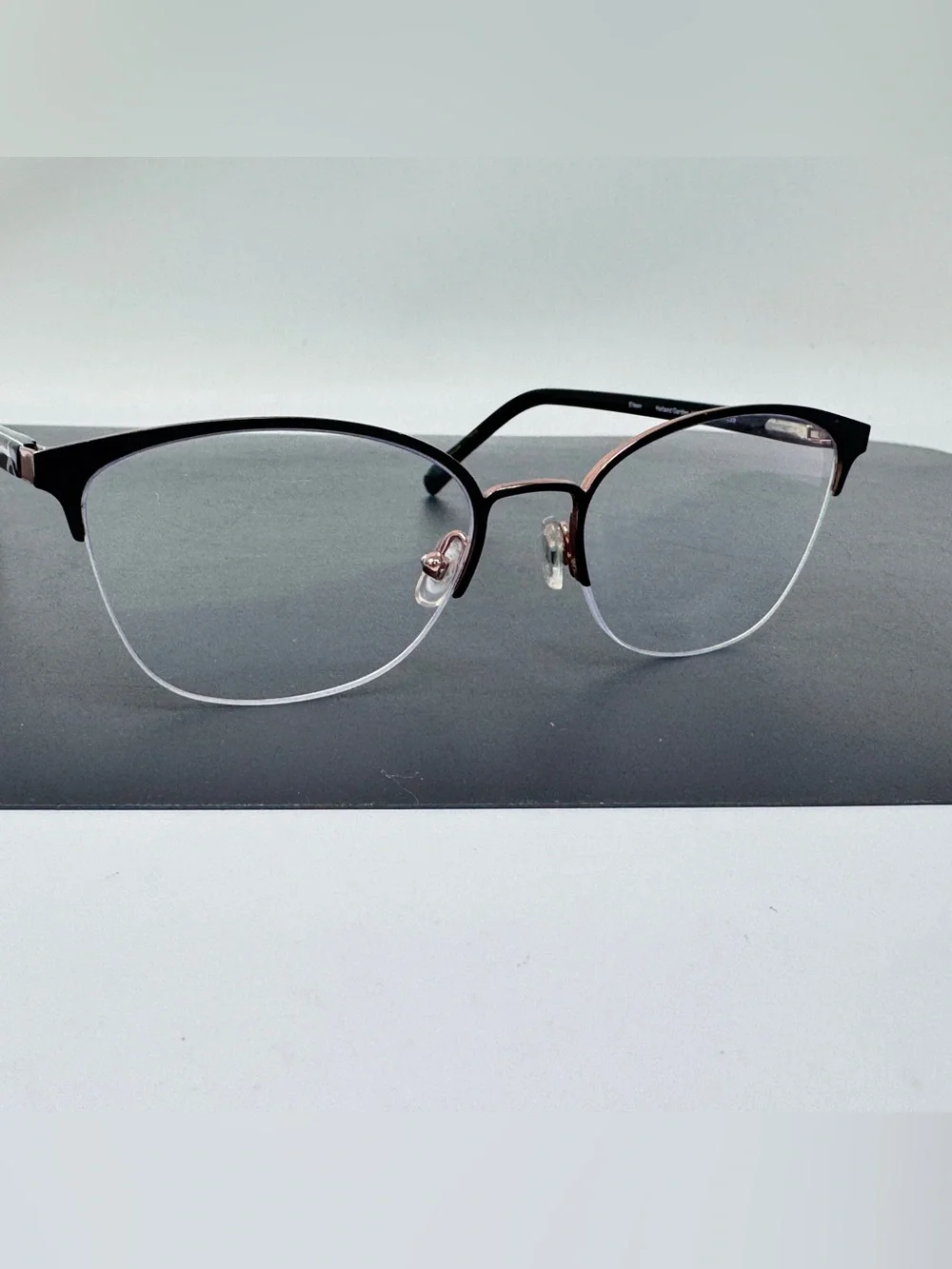 Vera Bradley Eyeglasses Frames Eileen Holland Garden HLG Black rose Gold 52-17